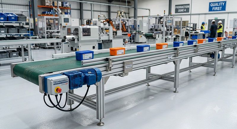 สายพานลำเลียงแบบ PVC / PU (Belt Conveyor)