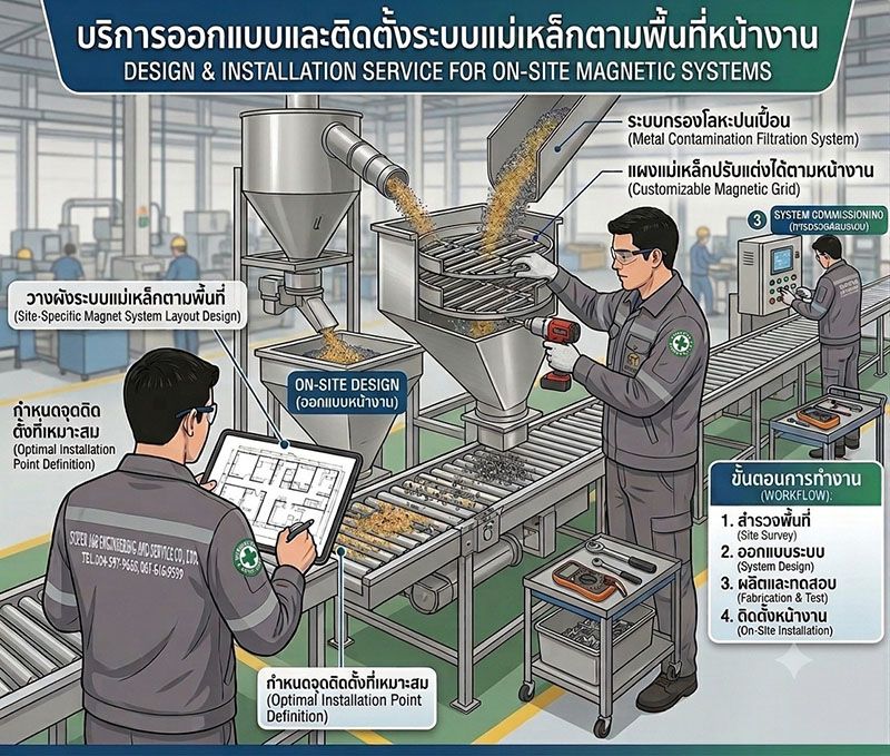 บริการออกแบบและติดตั้งระบบแม่เหล็